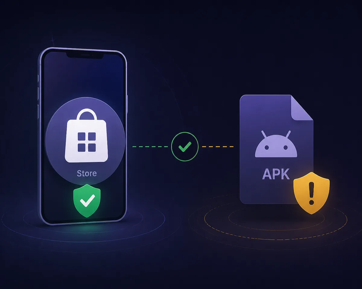 Diagramma editoriale che separa il nome Anime Salt, la scheda pubblica e le dichiarazioni APK non verificate